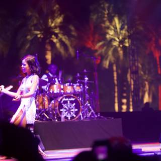 Rocking Out on Coachella Stage