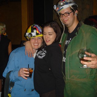 Halloween Party Trio in Costume Headgear 2004