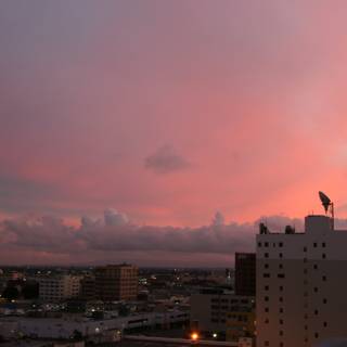 Majestic Sunset Skies Over the City </br>