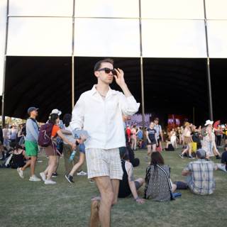 Stroll at Sunset: Casual Fashion at Coachella 2024