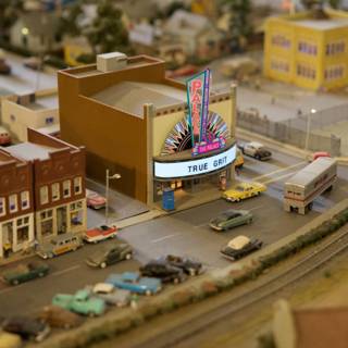 Miniature Cityscape: A Metropolis in Motion