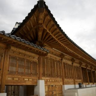 Majestic Monastery Roof in Korea
