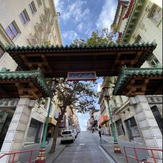 The Majestic Chinese Gate in San Francisco