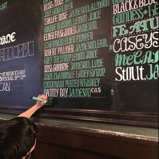 Writing Out the Menu