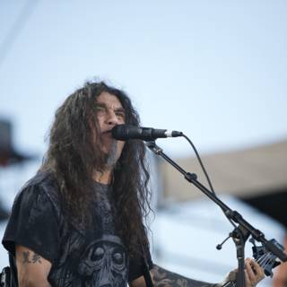 Tom Araya Rocks the Stage with his Guitar