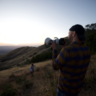 Photographer Captures Sunset Over Golden Hills at Dusk