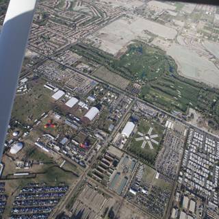 Aerial View of a Thriving Urban Metropolis