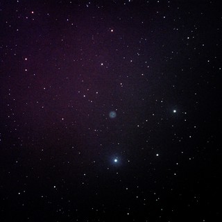 M27 Dumbbell Nebula and Brilliant Star Field