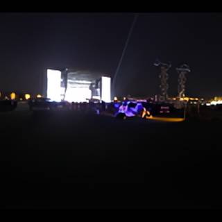 Nighttime Metropolis Concert Stage