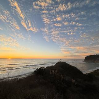 Golden Twilight at Moss Beach, California
