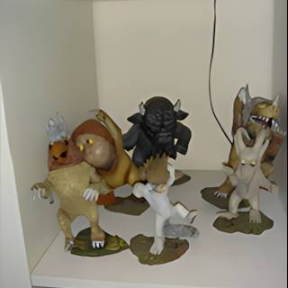 Figurines on Display
