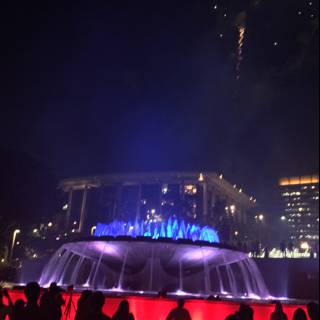 Spectacular Light Show at the Civic Center Fountain