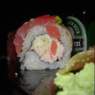 Sushi Roll with a Tangy Green Kick