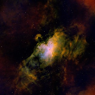 M16 Eagle Nebula in SHO Narrowband Palette