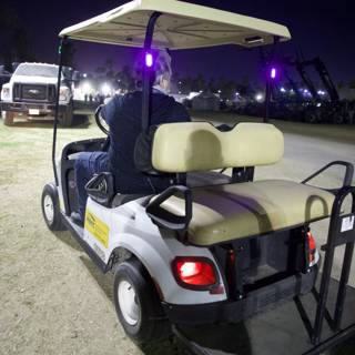Navigating Coachella: Nighttime Golf Cart Ride