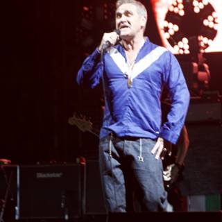 Morrissey Performs Live on Stage
