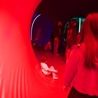 Exploring the Light Tunnel at Maker Faire 2025