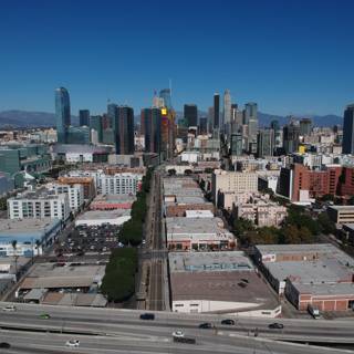 Captivating Cityscape: Aerial View of Los Angeles