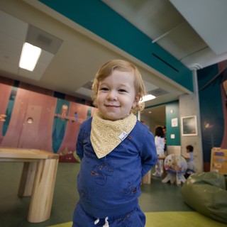 Joyful Toddler at Indoor Play Space