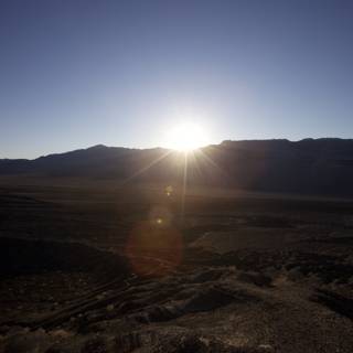 Sunset Over the Desert Mountains