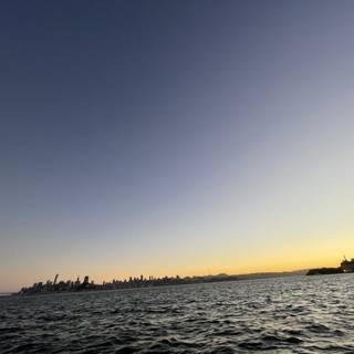 A City Skyline Sunset on San Francisco Bay
