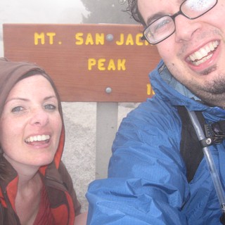 Triumphant Hikers Atop Mt. San Jacinto Peak Summit