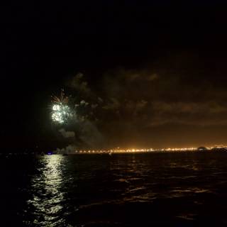 Spectacular Fireworks Display at Night