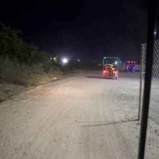 Nighttime Journey: Glimpses of Coachella's Peripheral Roadways