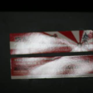 Red and White Business Card Stickers
