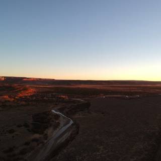 Sunset over the Desert Plateau