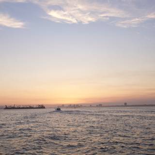 Sunset Sail on the Open Sea