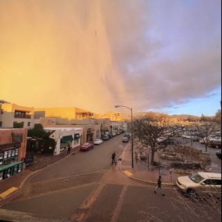 Rainbow Over Santa Fe's Urban Landscape