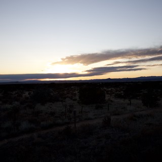 Desert Sunset Over New Mexico Wilderness