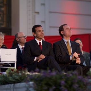 Political Leaders Speaking to an Audience
