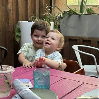 Summer Smiles and Playful Hugs