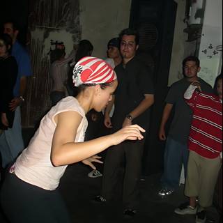 Dancing Queen in Urban Night Club