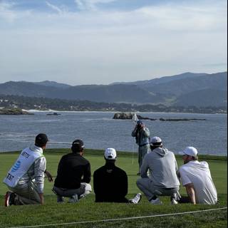 Spectators Enjoying a Day of Golf at Pebble Beach
