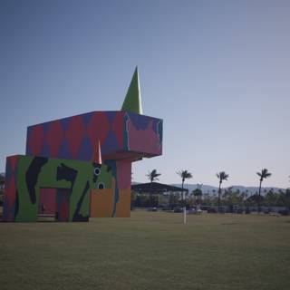 Colorful Sculpture in LA Field