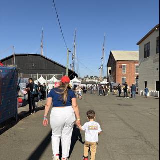 Sunlit Stroll by the Waterfront