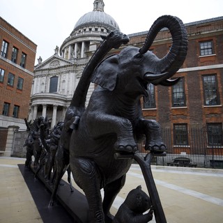 Elephant Sculpture at St. Paul's Cathedral, London