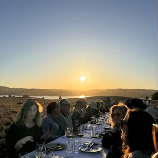 Shared Moments: A Sunset Gathering at Hog Island Oyster Co.