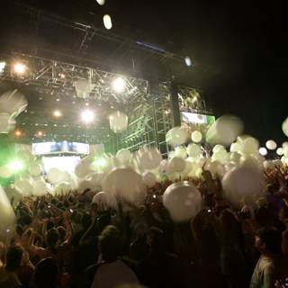 Balloons in the Night Sky at Coachella