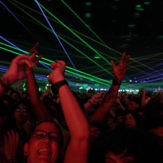 Laser Light Show Electrifies Wobbleland 2026 Crowd