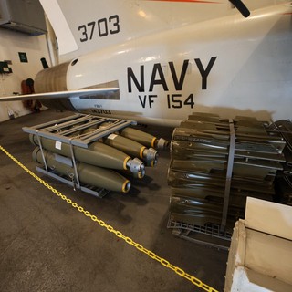Navy Fighter Aircraft Ordnance Display at USS Hornet Museum
