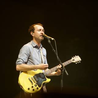 James Mercer Rocks Coachella Stage with His Electric Guitar