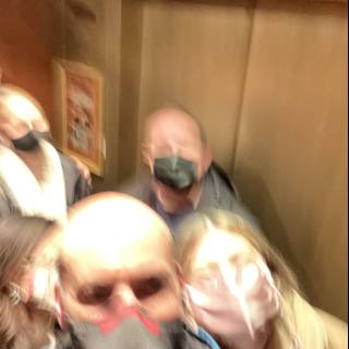 Masked in the Elevator
