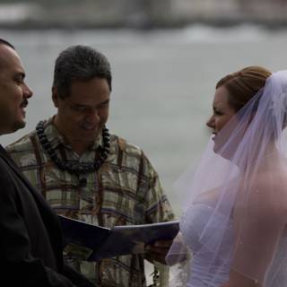 Exchanging Vows at the Hawaiian Beach