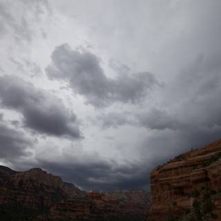 Majestic Storm Clouds over Sedona's Red Rocks