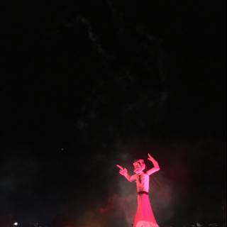 The Red Lady in the Night Sky