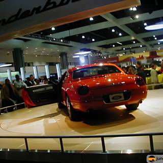 Red Sports Car Steals the Show at LA Auto Show 2002